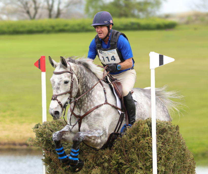 Phillip Dutton jumping a horse